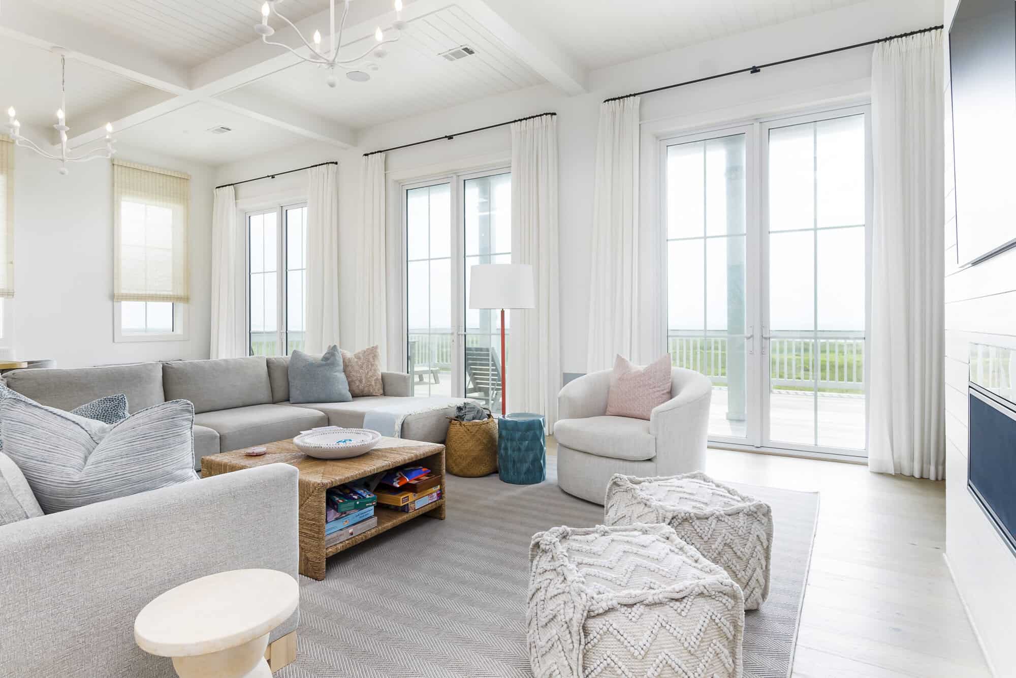 beach house texas interior living room
