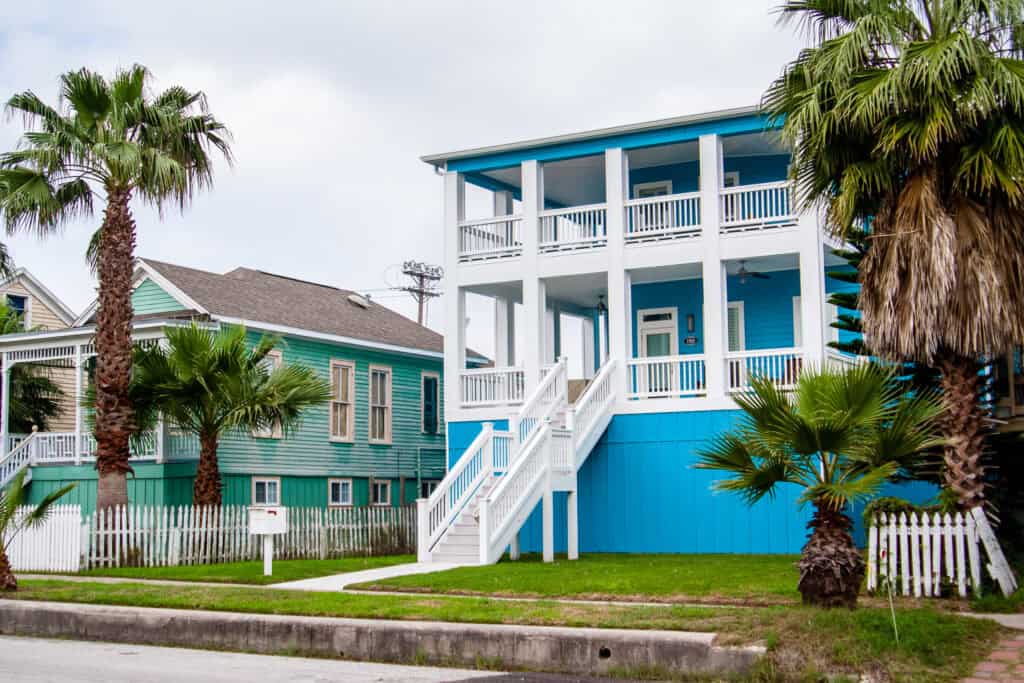 historic,homes,in,galveston,,texas